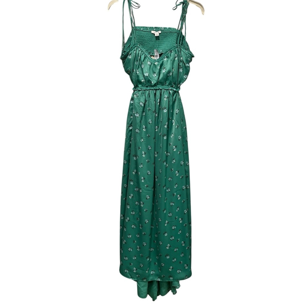 American Eagle Outfitters Green Floral Maxi Dress - Large